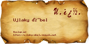 Ujlaky Ábel névjegykártya